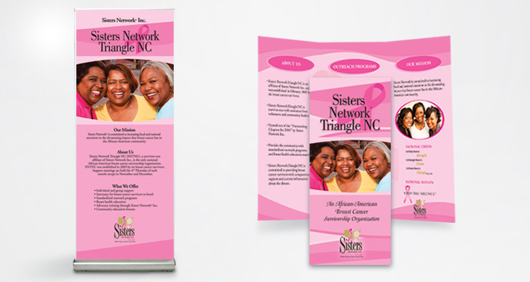 banner and brochure
